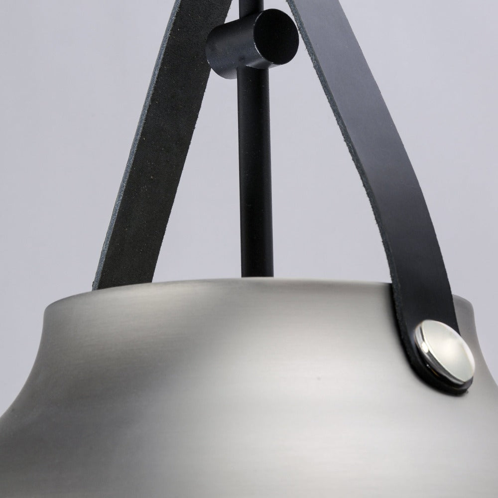 Luca 1-Light Pendant, Pendant, Black Brushed Plantinum