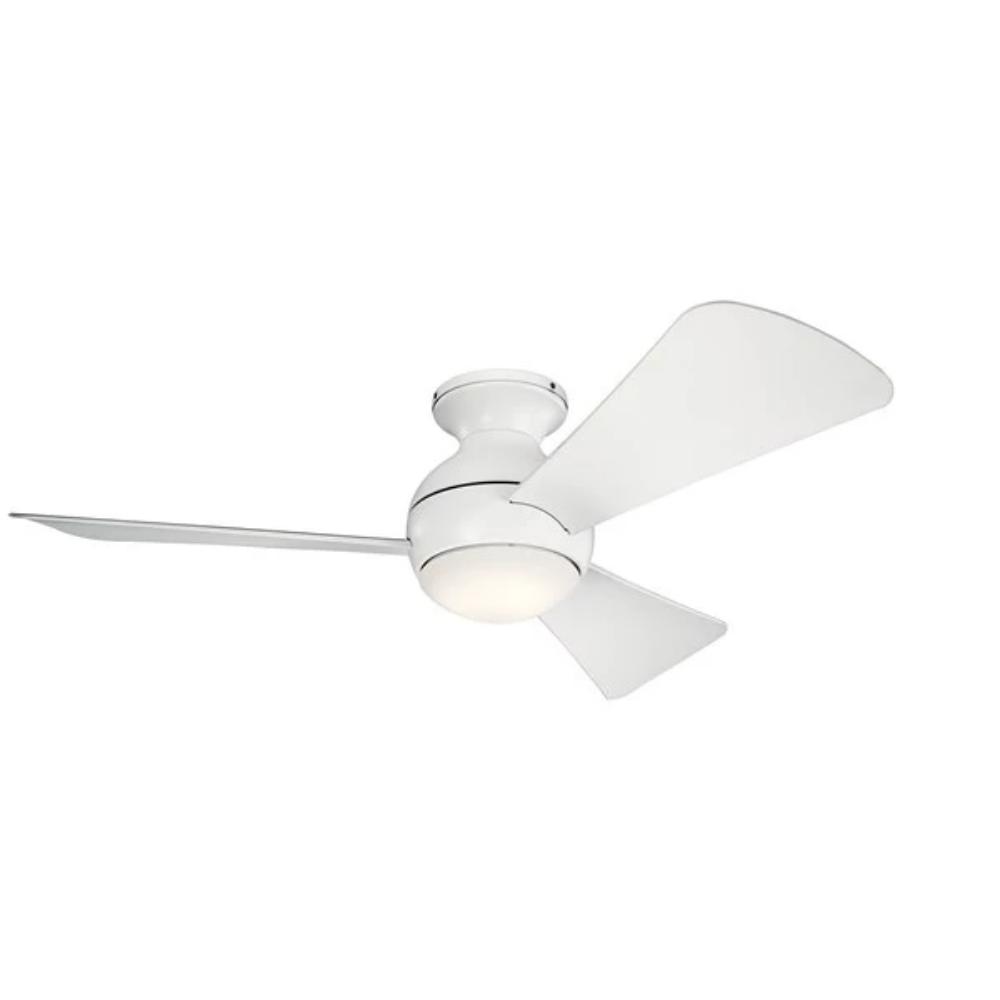 Kael Fan, 44" LED Ceiling Fan, Matte White