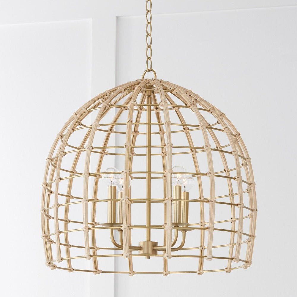 Saven Pendant, Pendant, Matte Brass