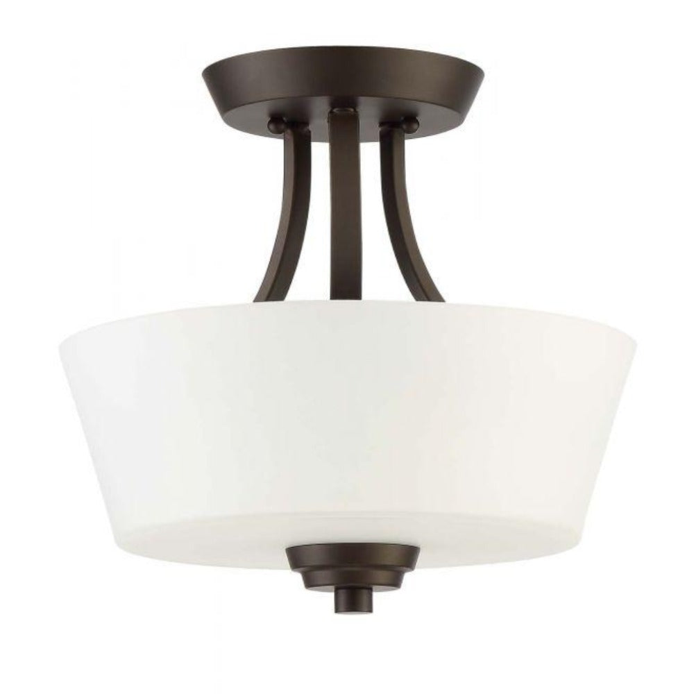 Venice Semi Flush Mount, Flush Mount, Espresso