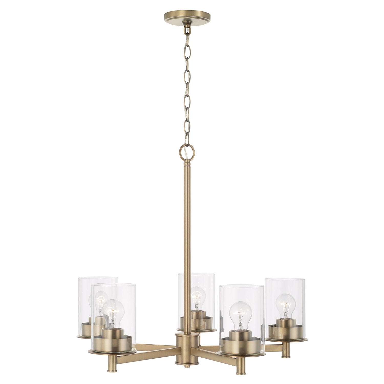 Joans Chandelier, Chandelier, Aged Brass