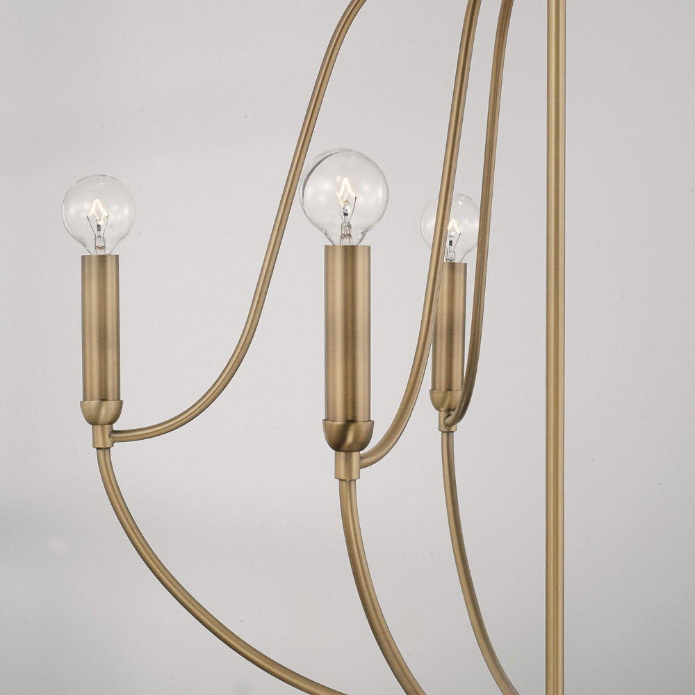 Susie Chandelier, Chandelier, Aged Brass