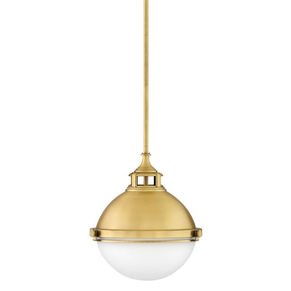 Drew Pendant, Pendant, Satin Brass