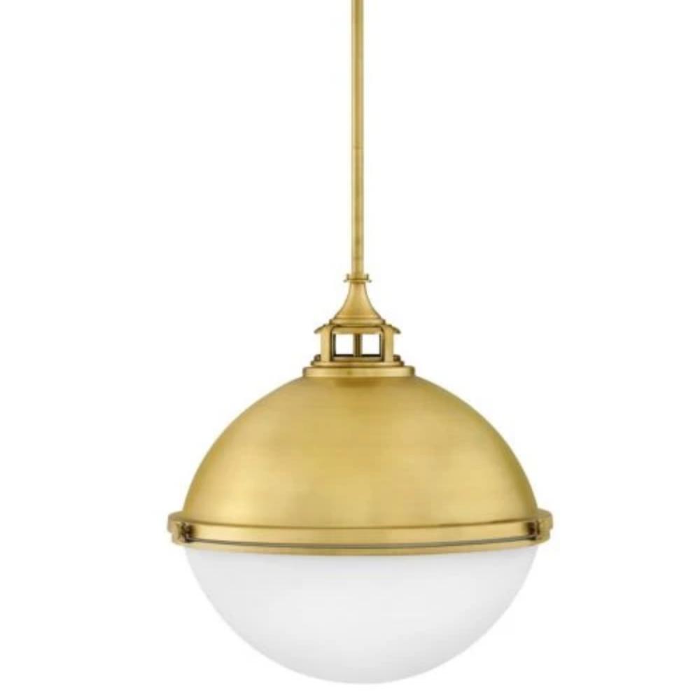 Drew Pendant, Pendant, Satin Brass