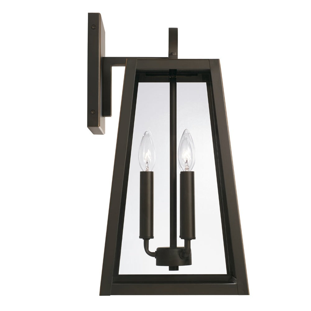 Andrew 3-light Outdoor Wall Lantern, Sconce, Oiled Bronze