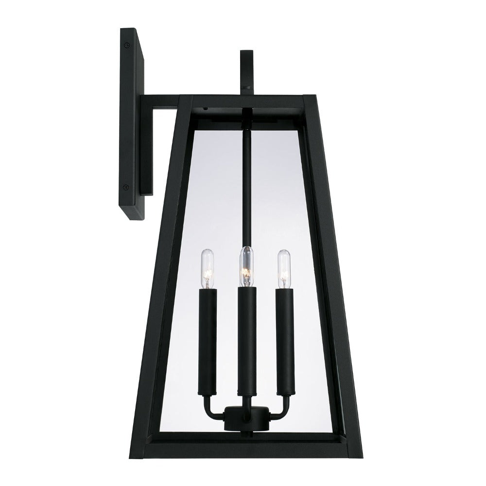 Andrew 4-light Outdoor Wall Lantern, Sconce, Black