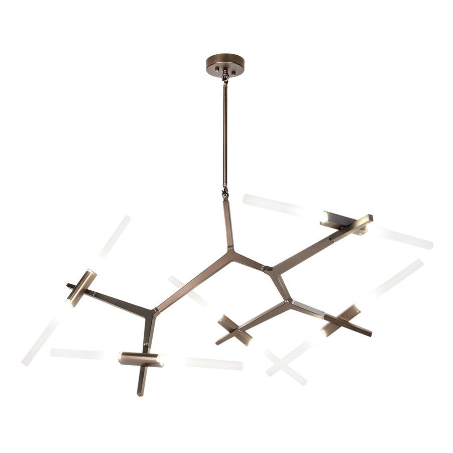 Bronze Mid-Century Modern LED San Vicente 10 light Sputnik Chandelier by Avenue Lighting HF8059-10-DBZ