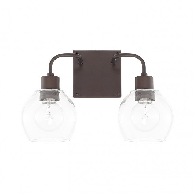 Tanner 2 Light Bronze Vanity Light by Capital Lighting 120021BZ-426