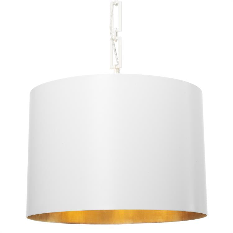Alston 6-Light Chandelier in Matte White/Antique Gold, by Crystorama Lighting, 8686-MT-GA