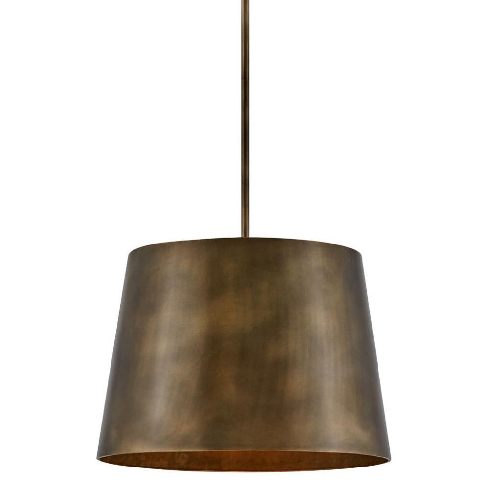 Oliver Drum Pendant, Pendant, Burnished Bronze