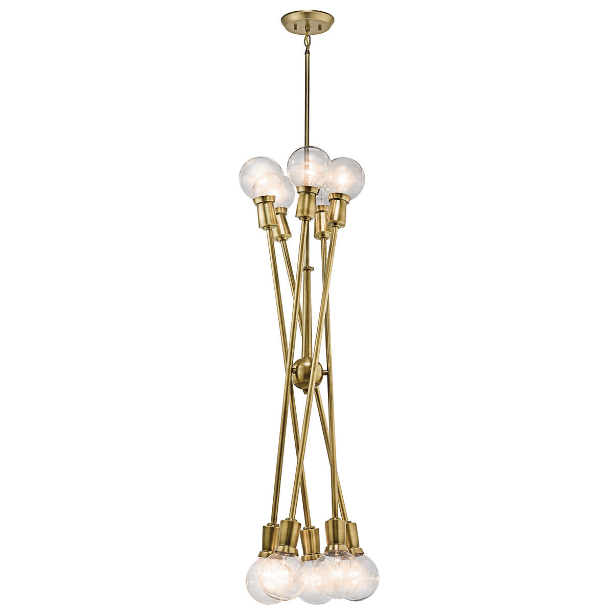 Armstrong Chandelier in Natural Brass by Kichler 43118NBR
