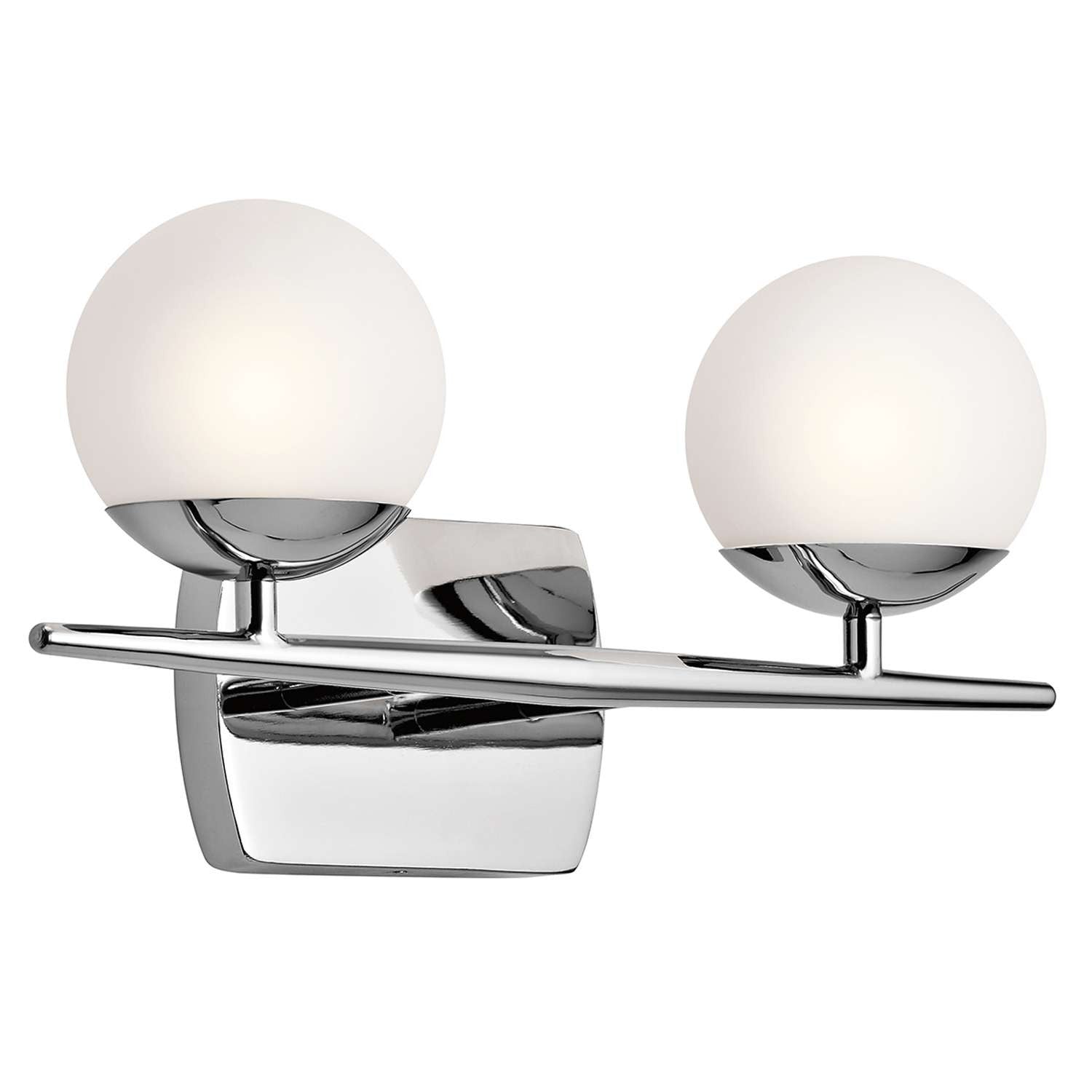Jasper Vanity 2 Light in Chrome by Kichler Lighting ( 45581CH) | Lighting Connection