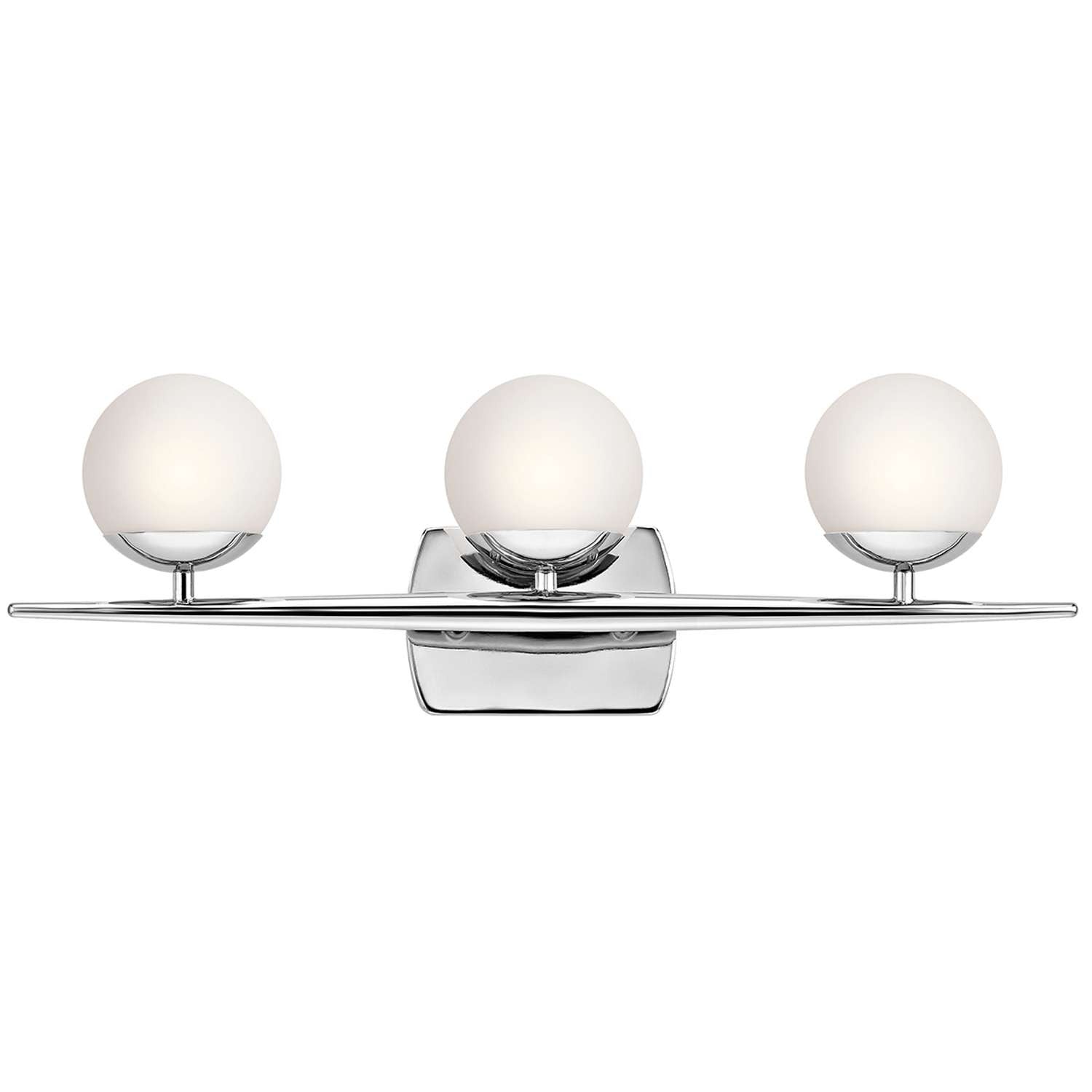 Jasper Vanity 3 Light in Chrome by Kichler Lighting ( 45582CH) | Lighting Connection