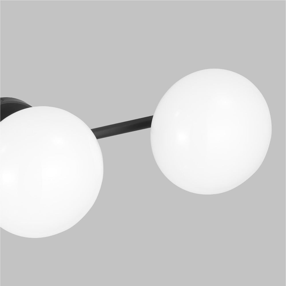 Vanity Detail, Milk Glass Globes