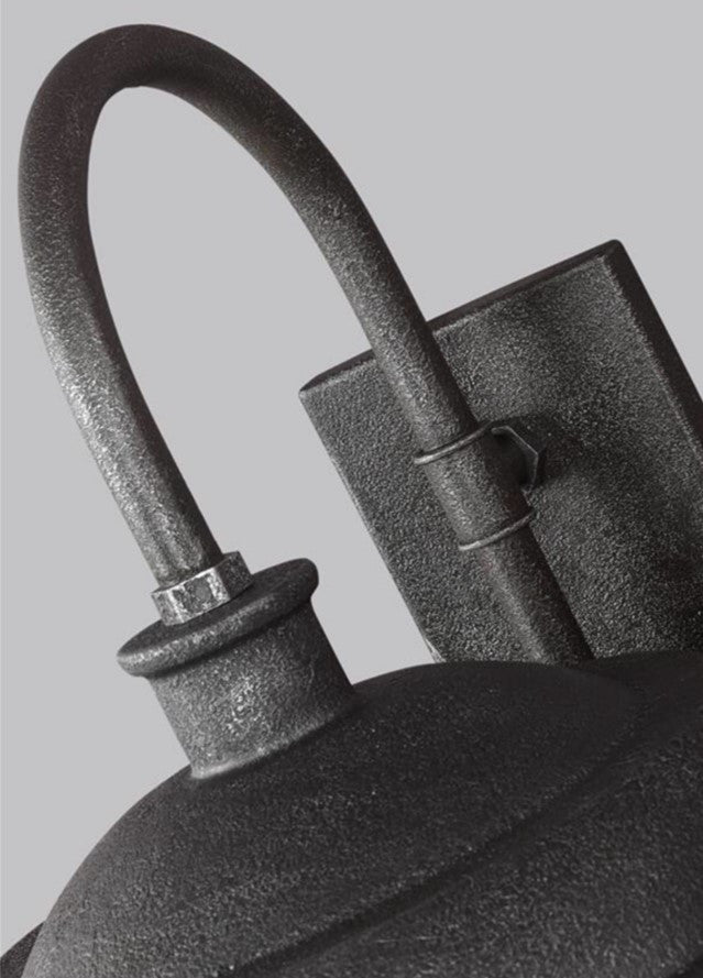 Lennex Wall Lantern in Slated Grey Metal, by Feiss, WB1828SGM