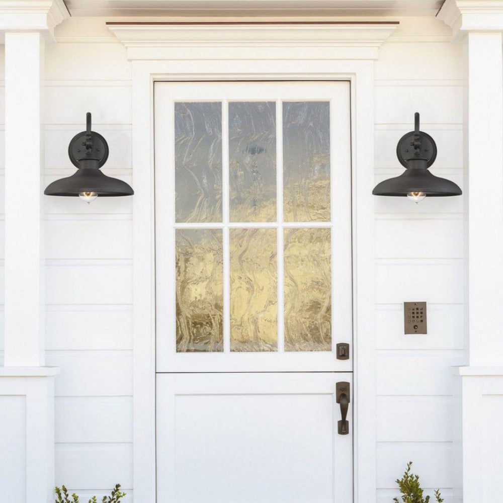 Raleigh Outdoor Wall Sconce, Wall Sconce, Matte Black