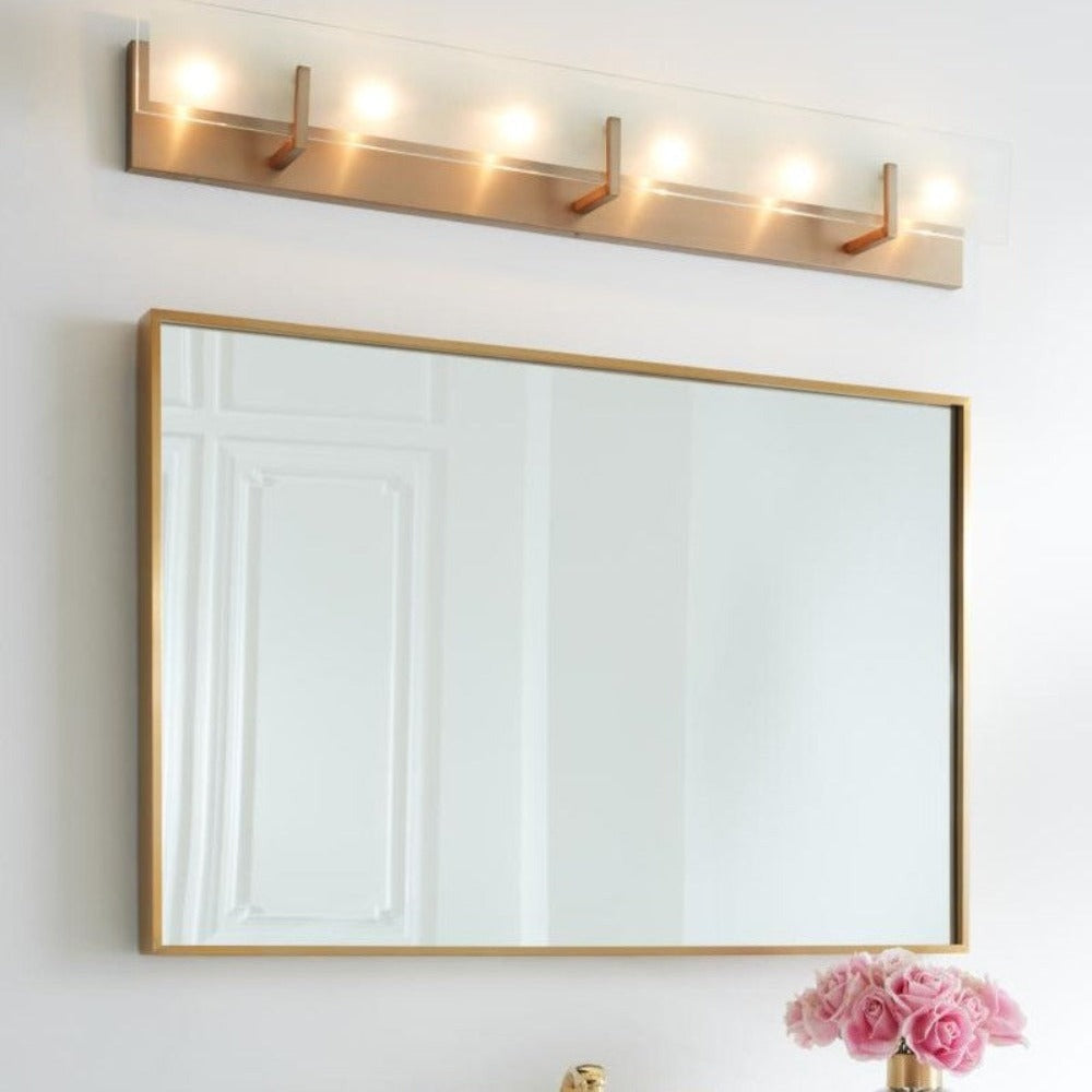 Sienna 6-light Vanity, Sconce, Satin Brass