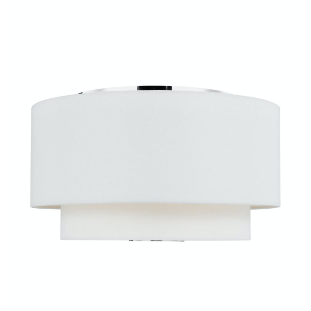 Cambridge Flushmount, Flushmount, Nickel