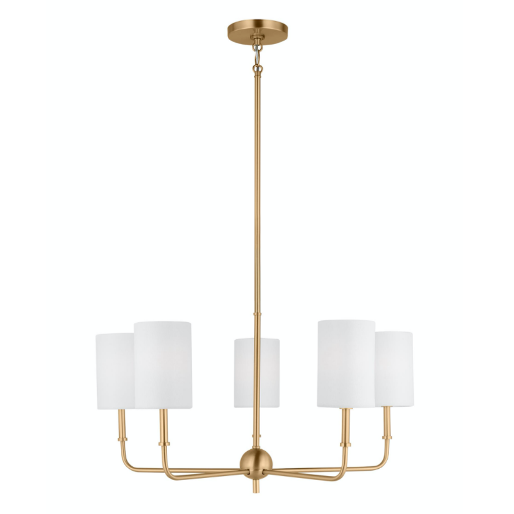 Hela Chandelier, Chandelier, Satin Brass