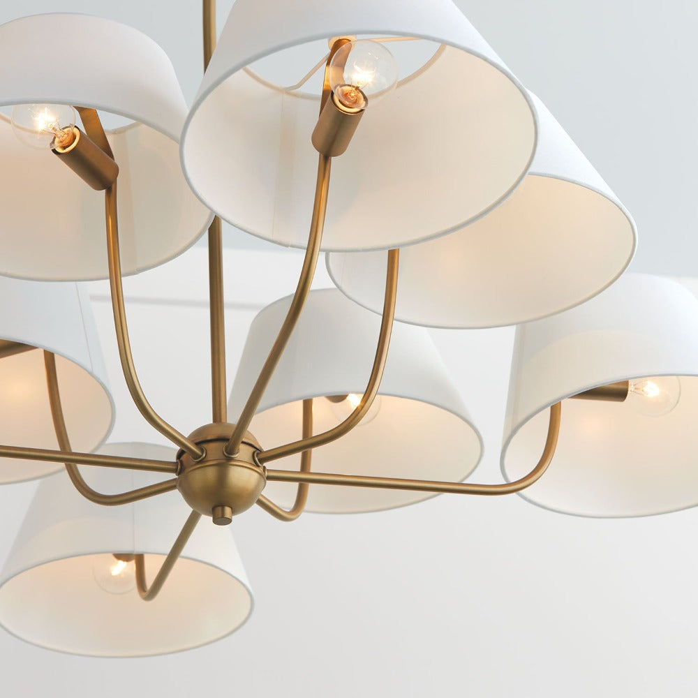 Weasley Chandelier, Chandelier, Aged Brass