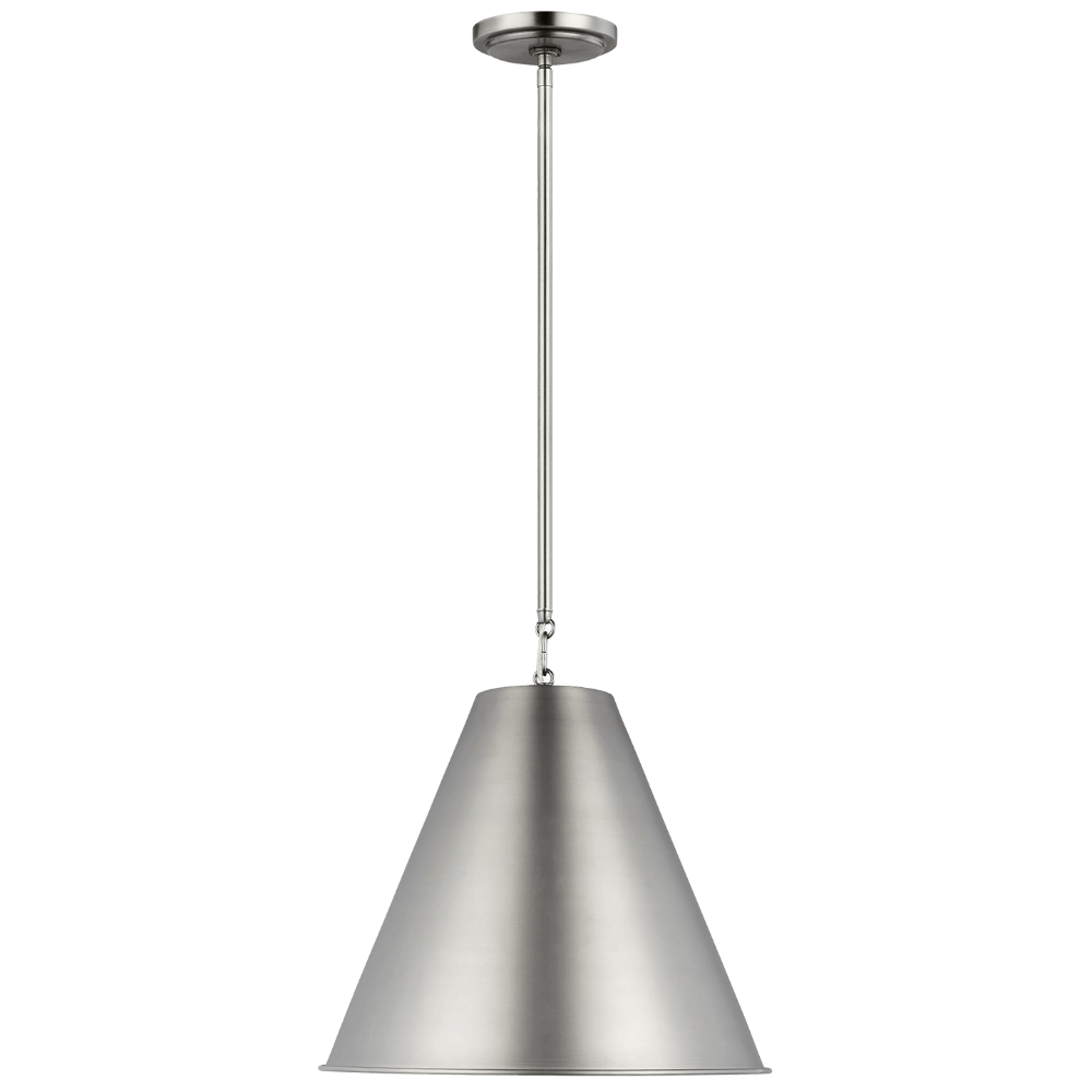 Ezra Nickel Pendant, Pendant, Antique Brushed Nickel