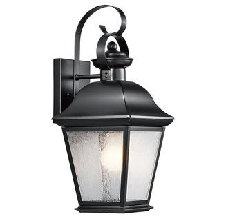 Mount Vernon Outdoor Sconce in Black, by Kichler, 9707BK