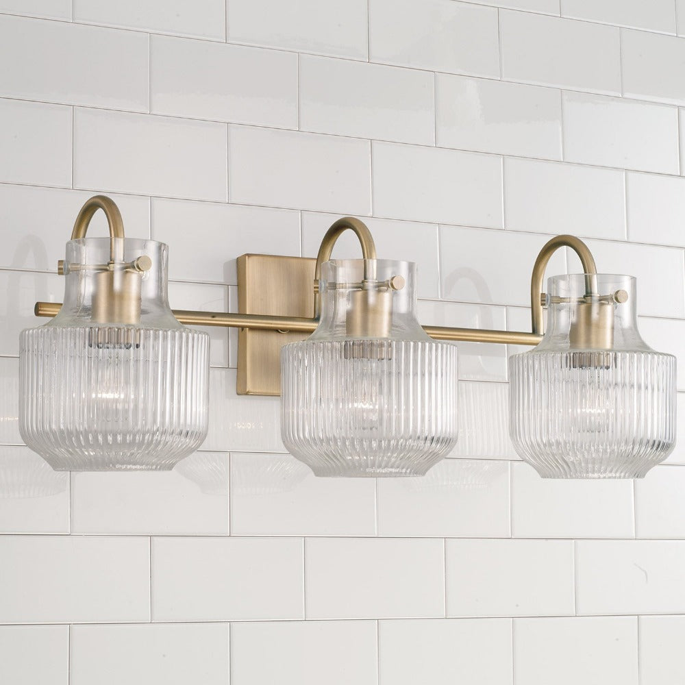 Brea Vanity, Vanity, Aged Brass