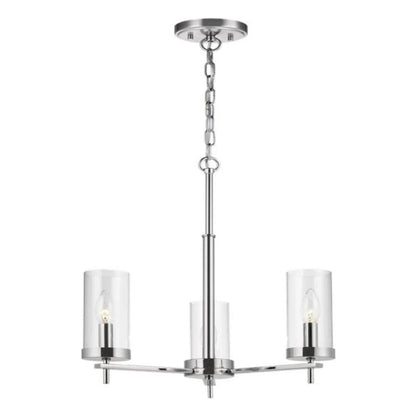 Huntington 3-Light Chandelier, Chandelier, Chrome