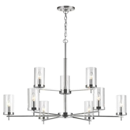 Huntington 9-Light Chandelier, Chandelier, Chrome