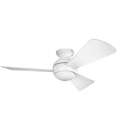 Kael Fan, 44" LED Ceiling Fan, Matte White, Cap
