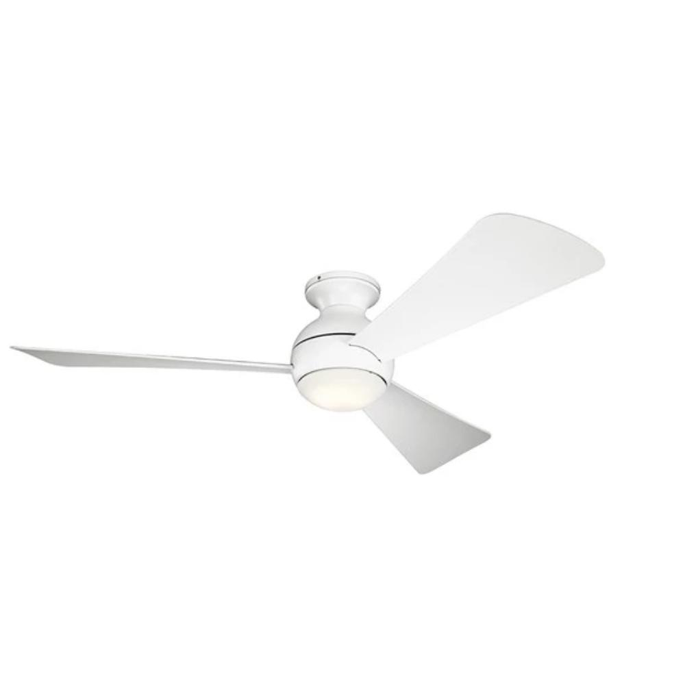 Sola Fan, 54" LED Ceiling Fan, Matte White