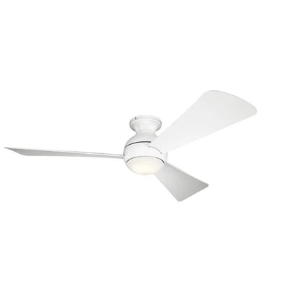 Sola Fan, 54" LED Ceiling Fan, Matte White