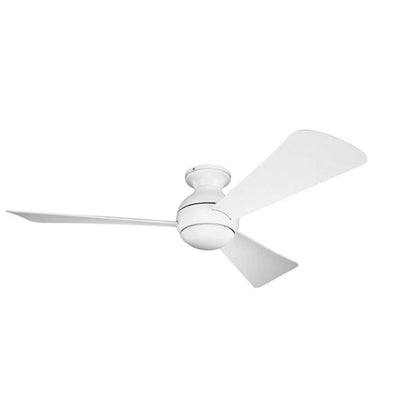 Sola Fan, 54" LED Ceiling Fan, Matte White, Cap