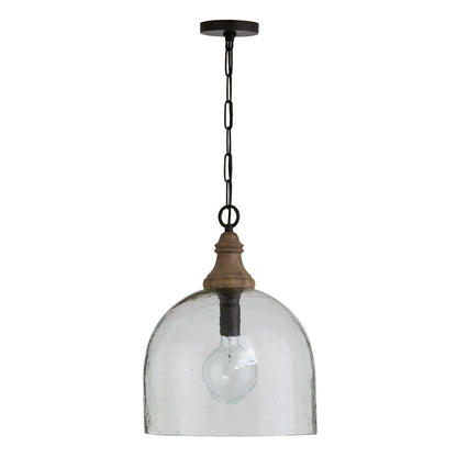 Kenley Pendant Grey Wash, Pendant, Rippled Glass Pendant 