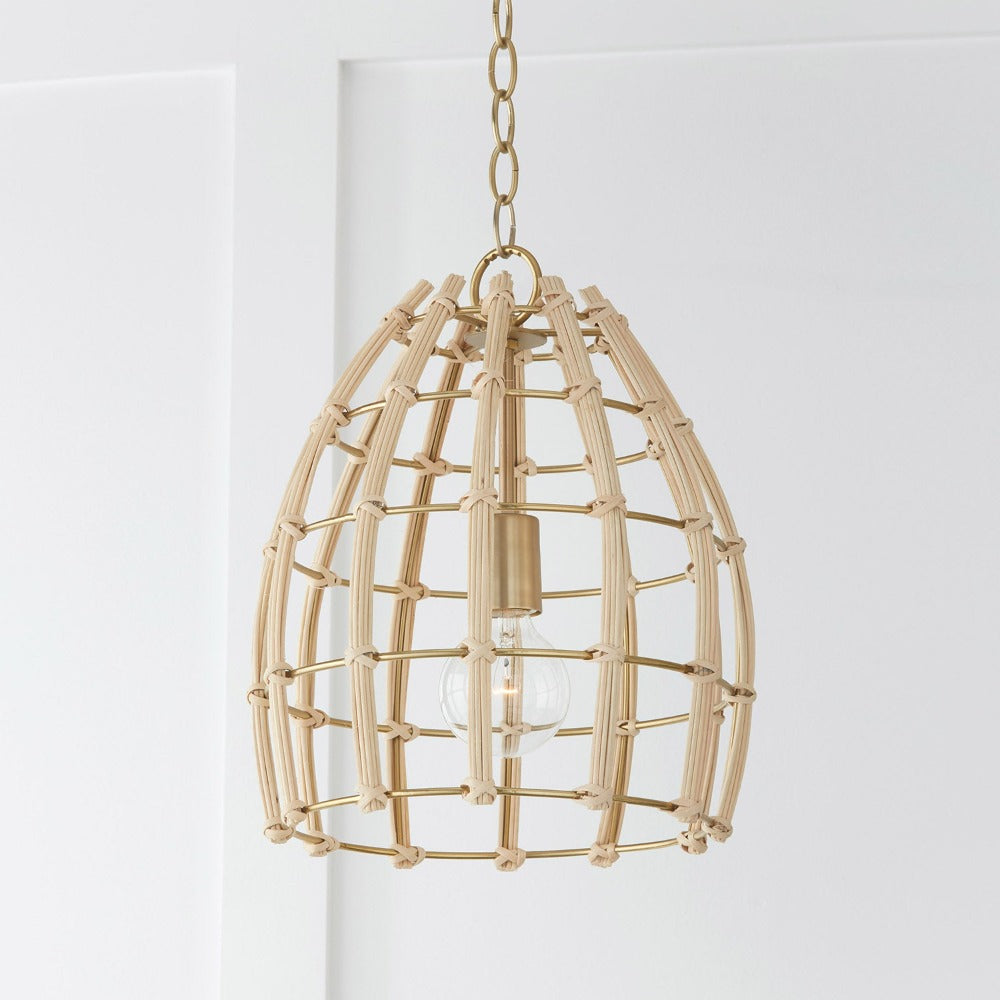 Saven Pendant, Pendant, Matte Brass