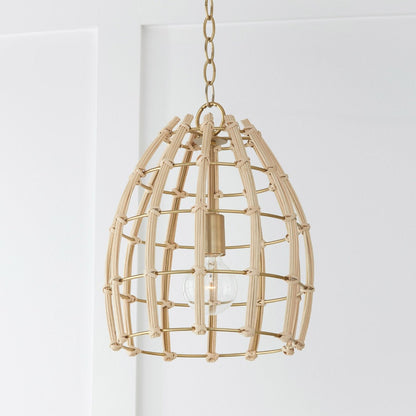Saven Pendant, Pendant, Matte Brass