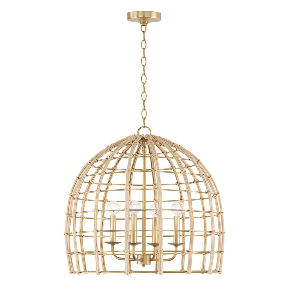 Saven Pendant, Pendant, Matte Brass