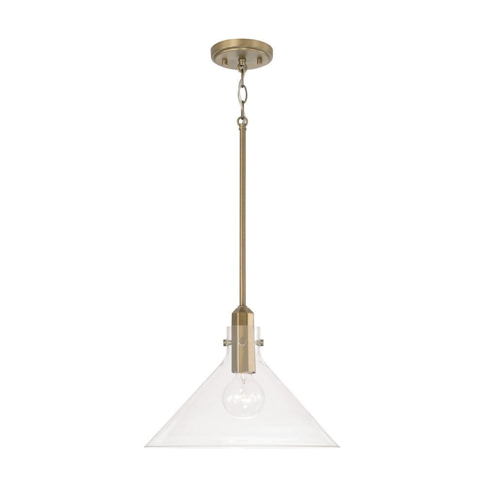 Baxter 1-light Pendant, Pendant, Brass