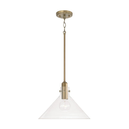 Baxter 1-light Pendant, Pendant, Brass