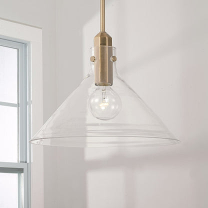 Baxter 1-light Pendant, Pendant, Brass