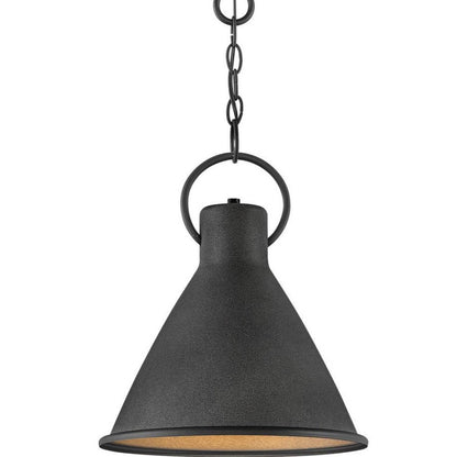 Rory Black Pendant. Pendant, Aged Zinc