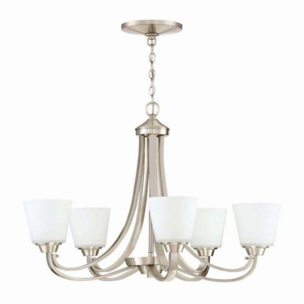 Venice 5-Light Chandelier, Chandelier, Brushed Nickel