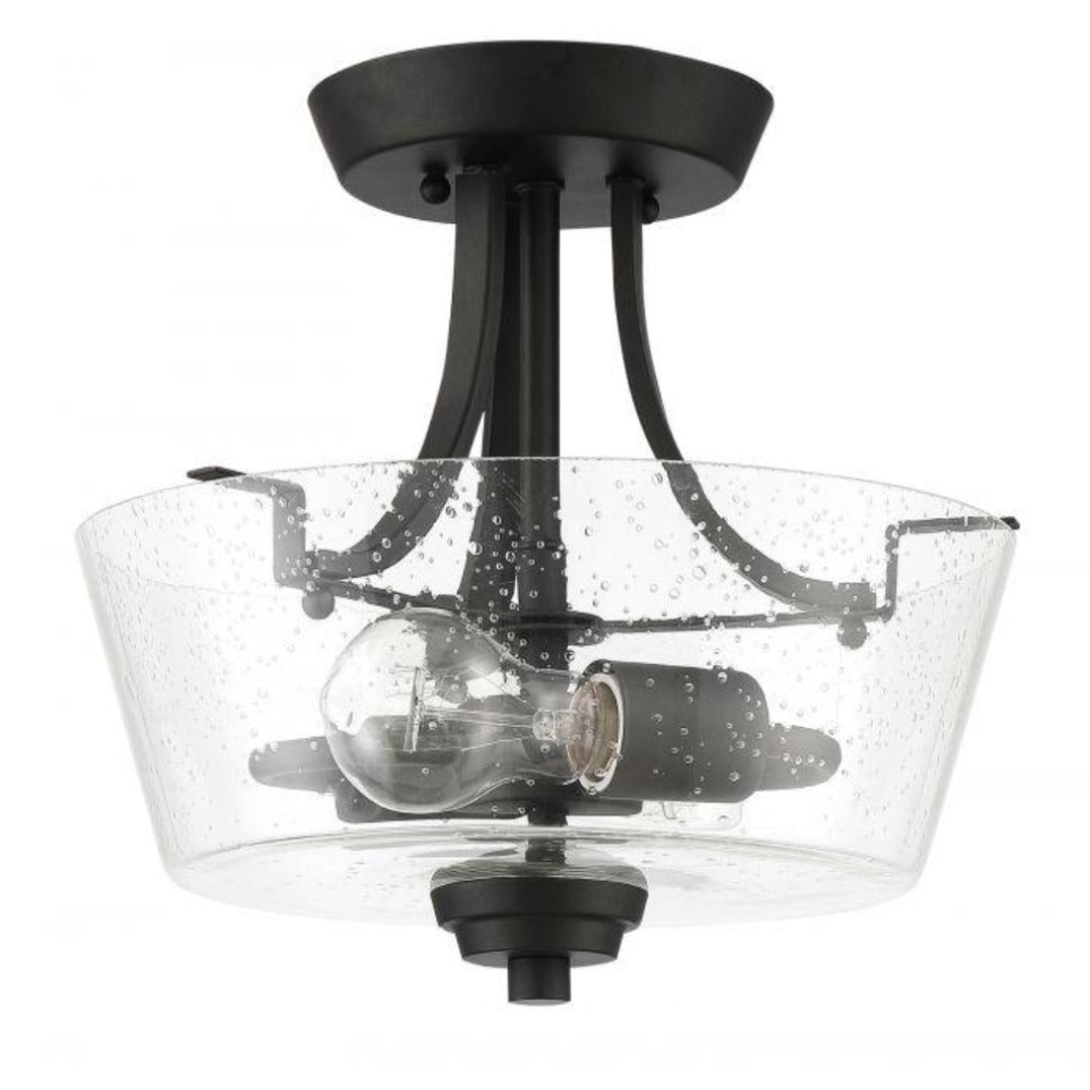 Venice Semi Flush Mount, Flush Mount, Espresso