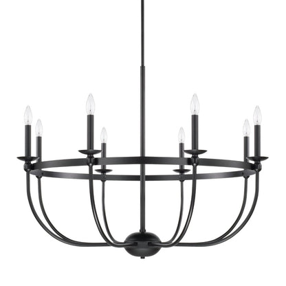Emery Chandelier, Chandelier, Matte Black 