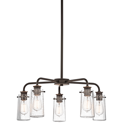 6 Light Braelyn Chandelier in Olde Bronze, by Kichler, 43058OZ