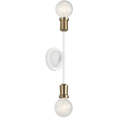 Armstrong 2-Light Sconce, Sconce, White