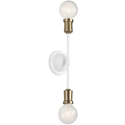 Armstrong 2-Light Sconce, Sconce, White