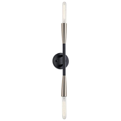 Vertical Branches Sconce, 2-Light Wall Sconce, Black
