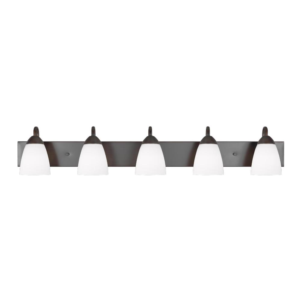Barton 5-Light Vanity, Vanity, Bronze