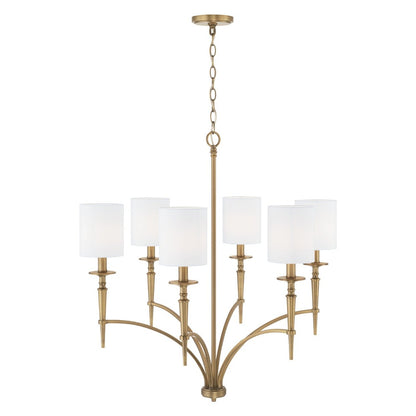 Erina Chandelier, Chandelier, Aged Brass